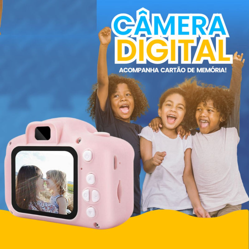 Câmera Digital Criativa + Cartão de Memória de Brinde!