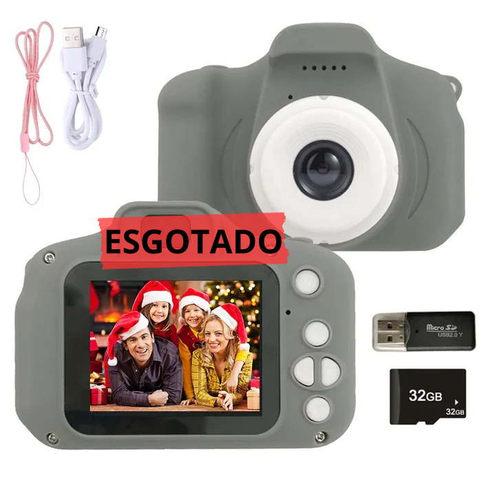 Câmera Digital Criativa + Cartão de Memória de Brinde!