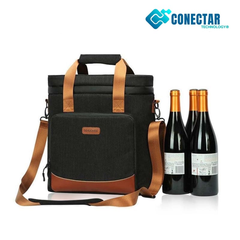 Bolsa Porta Vinhos E Taças - Carregue Com Mais Praticidade