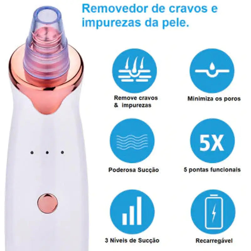 Perfectskin® - Aparelho De Sucção Removedor Cravos E Espinha Beleza